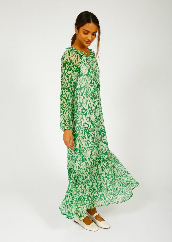 MOLIIN Courtney Dress in Irish Green on Sale