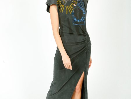 IM Nadela Dress in Faded Black Online Hot Sale