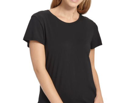 Abbie Crewneck Tee - Black Supply