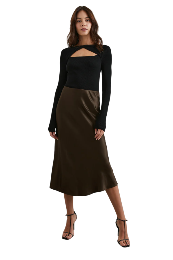 Anya Skirt - Dark Moss Online now