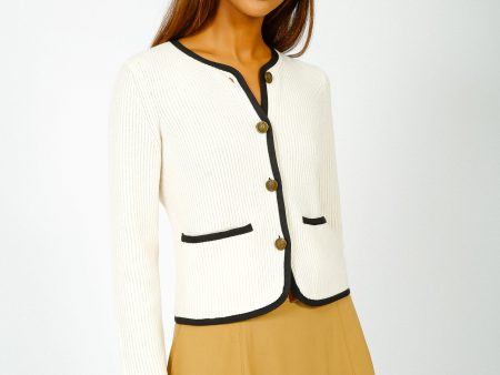 R&B Nancy Cardigan in Ivory Online Hot Sale