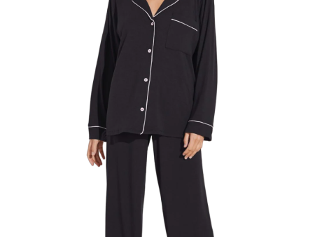 Gisele Long PJ Set - Black Sorbet Pink Fashion