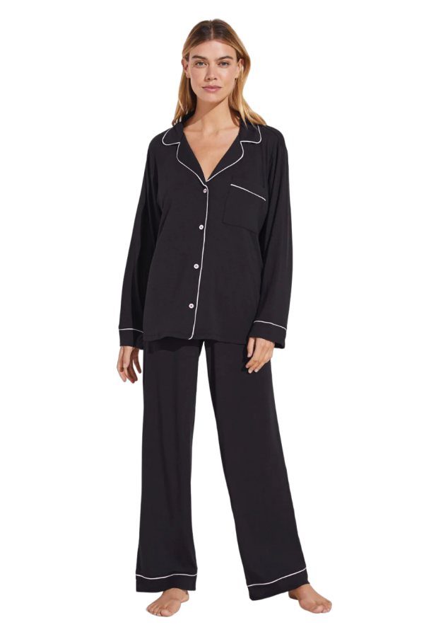 Gisele Long PJ Set - Black Sorbet Pink Fashion