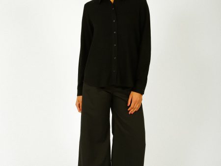 SLF Viva LS Shirt in Black Hot on Sale