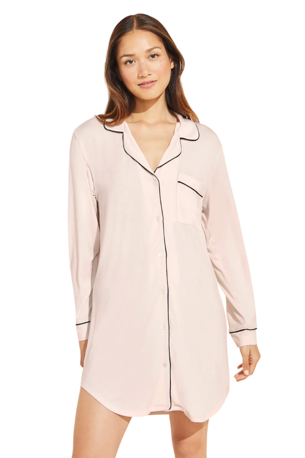 Gisele Sleepshirt - Sorbet Pink Black Sale