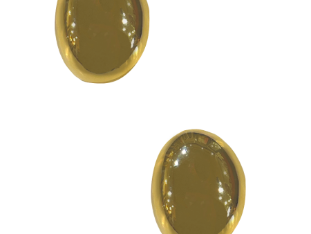 Large Oval Earrings - Gold Online now