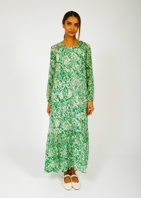 MOLIIN Courtney Dress in Irish Green on Sale