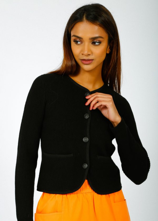 R&B Nancy Cardigan in Black Hot on Sale