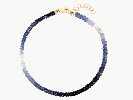 RF Blue Sapphire Beaded Bracelet Online Hot Sale