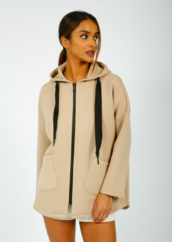 R&P Bray Hooded Coat in Sand Fashion