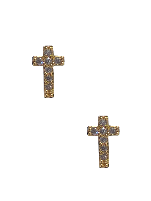 Cross Stud - Gold Discount