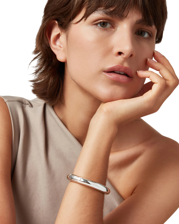 Gia Mega Bangle - Silver Online Hot Sale