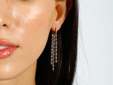 HANKA Cassy Long Earrings in Silver Fashion