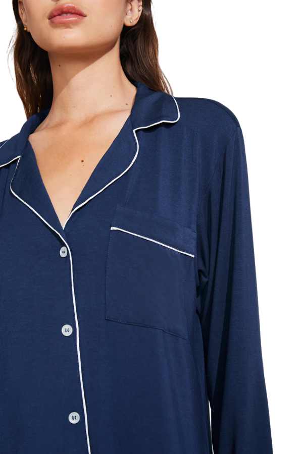 Gisele Sleepshirt - Navy Ivory Online Hot Sale