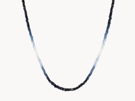 RF Graduated Blue Sapphire Necklace For Discount