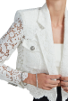 Dora Lace Blazer - White Cheap