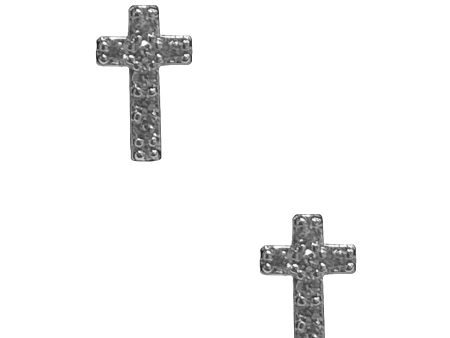 Cross Stud - Silver Sale