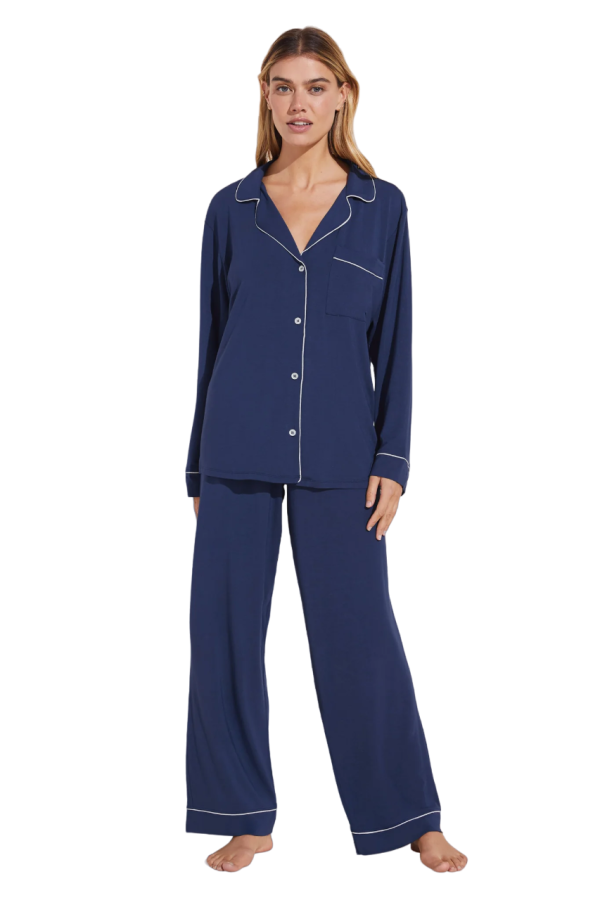 Gisele Long PJ Set - Navy Online Hot Sale