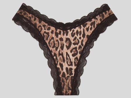 S&S X RIXO Dipped Thong in Leopard For Cheap