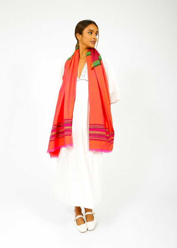 ANNA 003 Himalaya Scarf in Pink Cheap