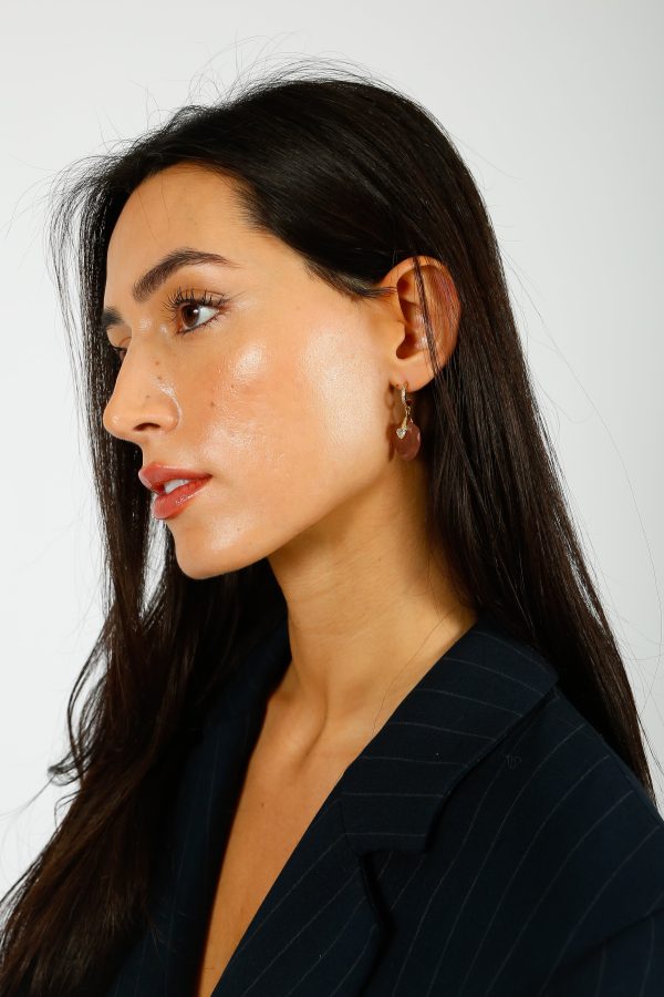 HANKA Single Earring in Rose Quartz Online