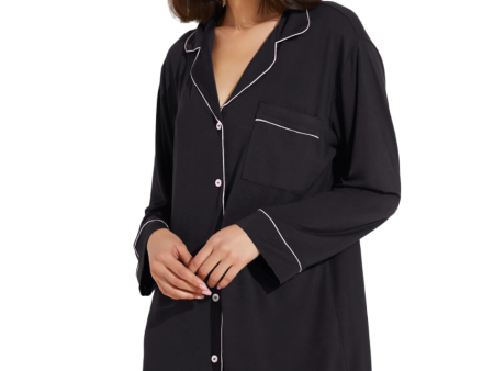 Gisele Sleepshirt - Black Sorbet Pink For Discount