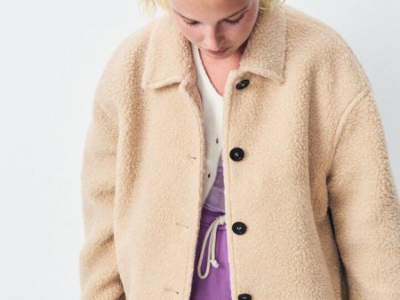 AV Gomaz Coat in Taupe Hot on Sale