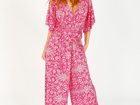 Onjenu Dakota Jumpsuit in Elba Pink Online now