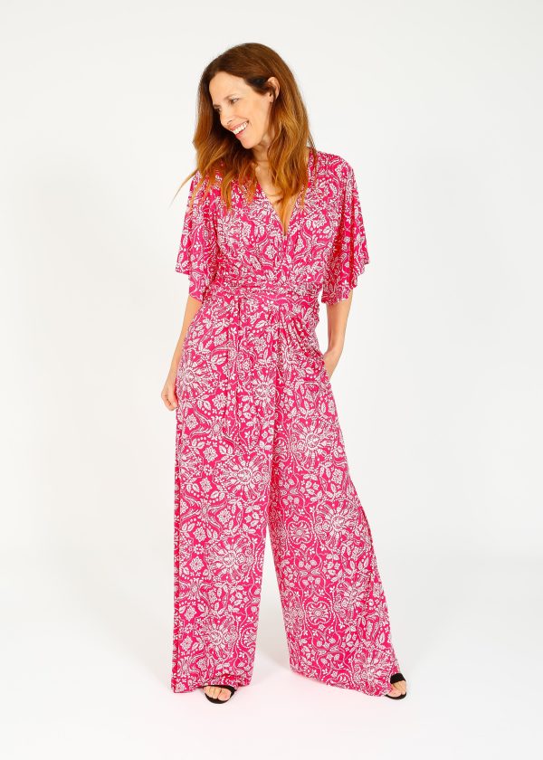 Onjenu Dakota Jumpsuit in Elba Pink Online now