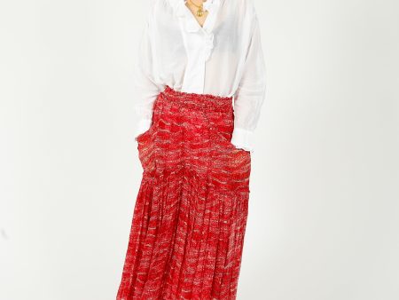 IM Veronique Skirt in Red Discount