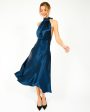 HARMUR Midi Wrap Dress in Stormy Navy Online Hot Sale