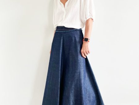 MM Astoria Skirt in Dark Denim Supply