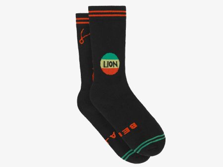 BF Lion Socks in Black on Sale