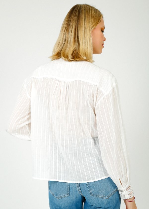 SUNCOO Leony Top in Blanc Cheap