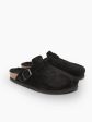 GENUINS  Riva Velour Clog in Black Sale