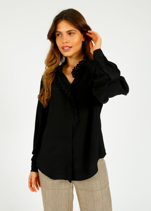 IM Estela Blouse in Black Online