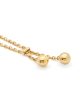 TS Double Ball Gold Lariat Necklace Online now