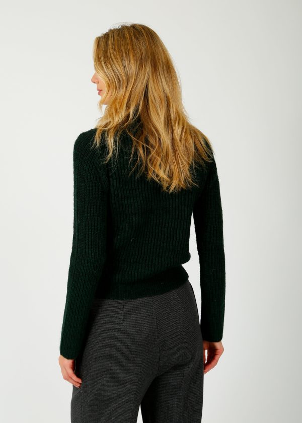 R&B Madix Polo Knit in Dark Green Online Hot Sale