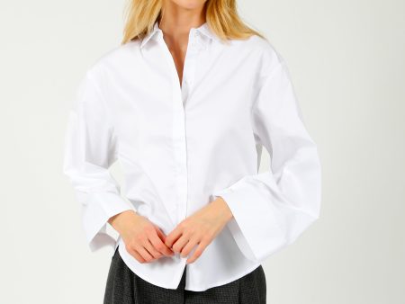 SLF Jody LS Pearl Button Shirt in White Online Hot Sale