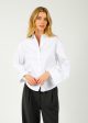 SLF Jody LS Pearl Button Shirt in White Online Hot Sale