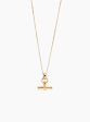 TS Mini Gold T Bar Necklace on Trace Chain Online