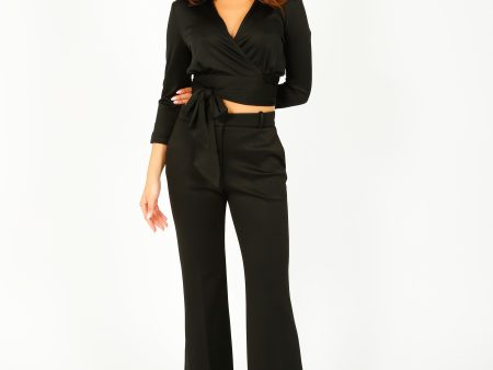 JOSEPH Tafira Jersey Pant in Black Online Hot Sale