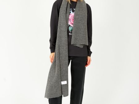 SLF Maline Knit Scarf in Grey Online Hot Sale