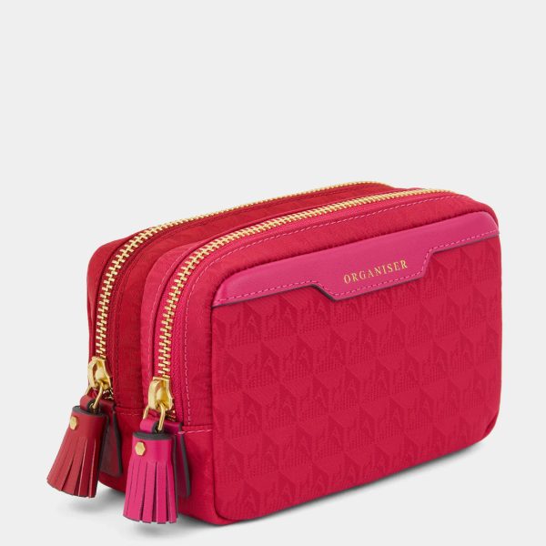 AH Organiser Duo Pouch in Magenta Sale