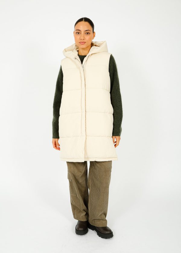 SLF Ella Puffer Vest in Sandshell For Cheap