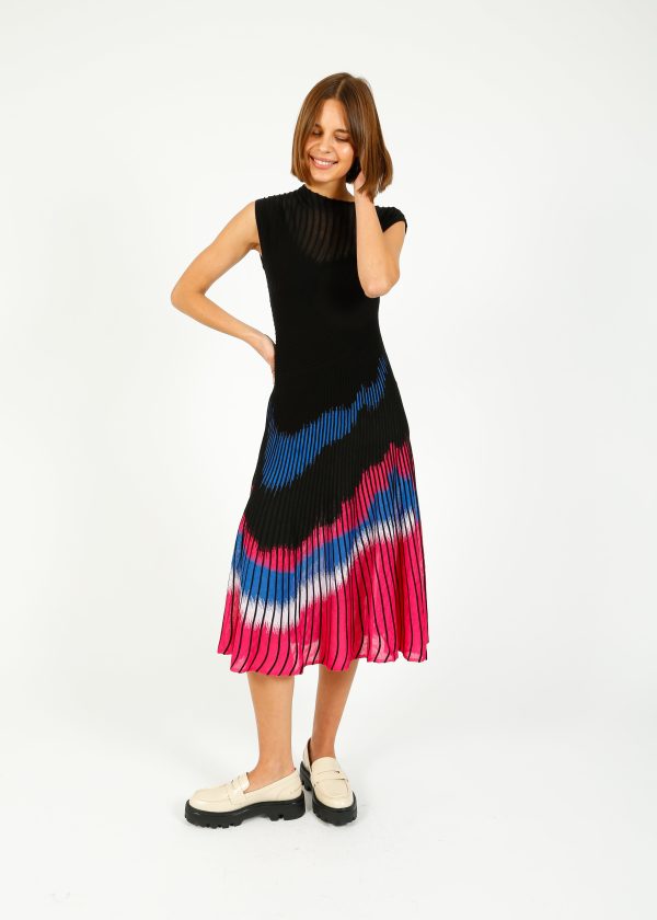 DVF Rick Dress in Floating Block Hot on Sale