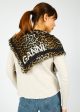 GANNI A5512 Printed XL Scarf in Leopard Sale