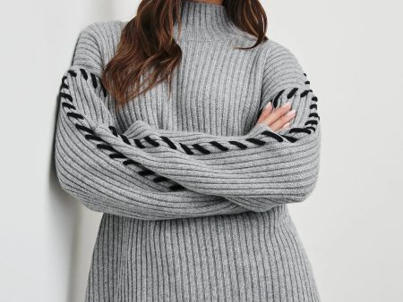 RAILS  Liam Roll Neck Knit in Heather Grey Hot on Sale