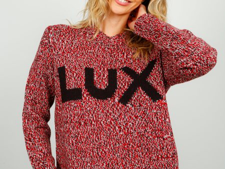 BF Melange LUX Jumper in Red Discount