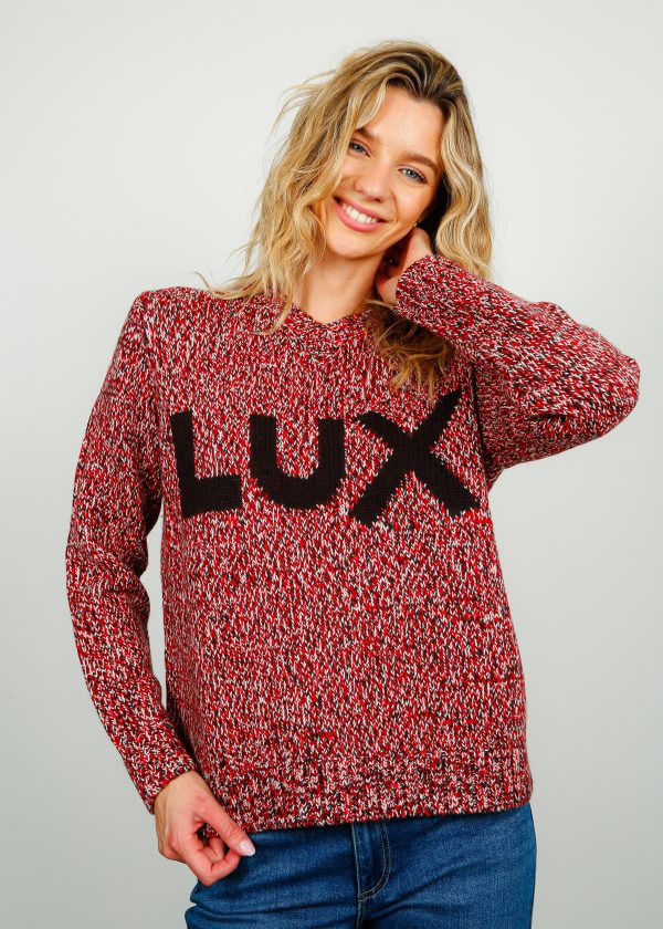 BF Melange LUX Jumper in Red Discount